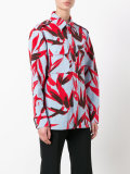 graphic leaf print shirt