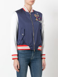 floral embroidery bomber jacket 