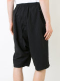 ribbed stripe track shorts