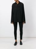 bell sleeve perforated shirt 