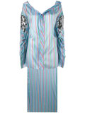 striped asymmetric shirt