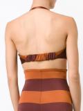 'Sedona' stripe halterneck bikini top