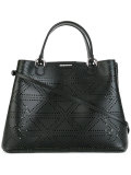 perforated detail tote bag 