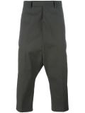 drop-crotch cropped trousers