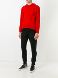 split-open back sweatshirt