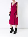 velvet trimmings dress