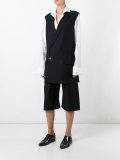 sleeveless double breasted jacket
