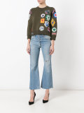 badge patch sweatshirt