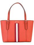 striped trim shoulder bag