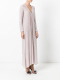 striped linen maxi dress
