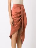 silk midi skirt