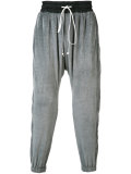 velour track pants 