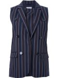 pinstriped double breasted waistcoat