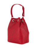 embossed logo shoulder bag 