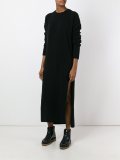 side slit knitted dress