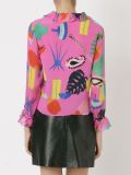 'Niemeyer' wrap blouse
