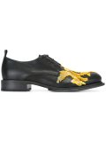 embroidered lace up shoes
