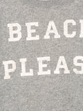 Beach please印花套头衫