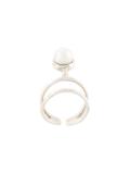 pearl detail knuckle ring