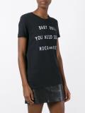 slogan print T-shirt 