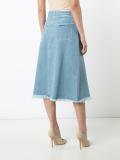 drawstring denim skirt 