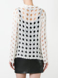 net longsleeved blouse