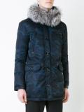 camouflage mid parka coat