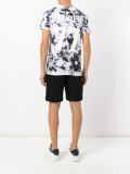 number splatter print T-shirt