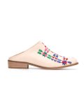embroidered mules