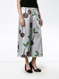 cherry print satin culottes