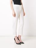 slim-fit cropped tailored trousers