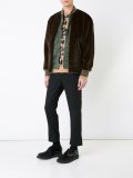 faux fur bomber jacket