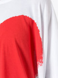 heart print T-shirt 