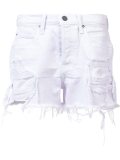 distressed denim shorts