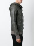 hooded zipped jacket