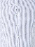 band collar striped shirt