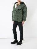 panelled sleeve duffle coat