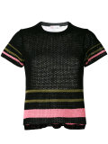 colour panel knitted top