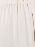 pleated straight trousers