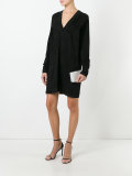 v-neck mini dress