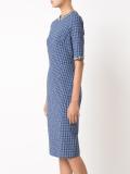 checked midi dress