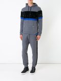 striped texture hoodie