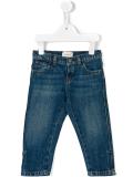 Web turn-up hem jeans