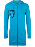 long chest patch hoodie
