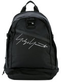 logo embroidered backpack
