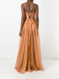 bustier sheer gown