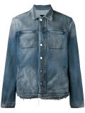 zipped denim jacket 