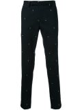 light bulb embroidered trousers