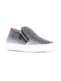 snakeprint slip-on sneakers