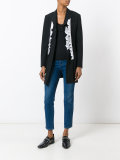 ruffled blazer